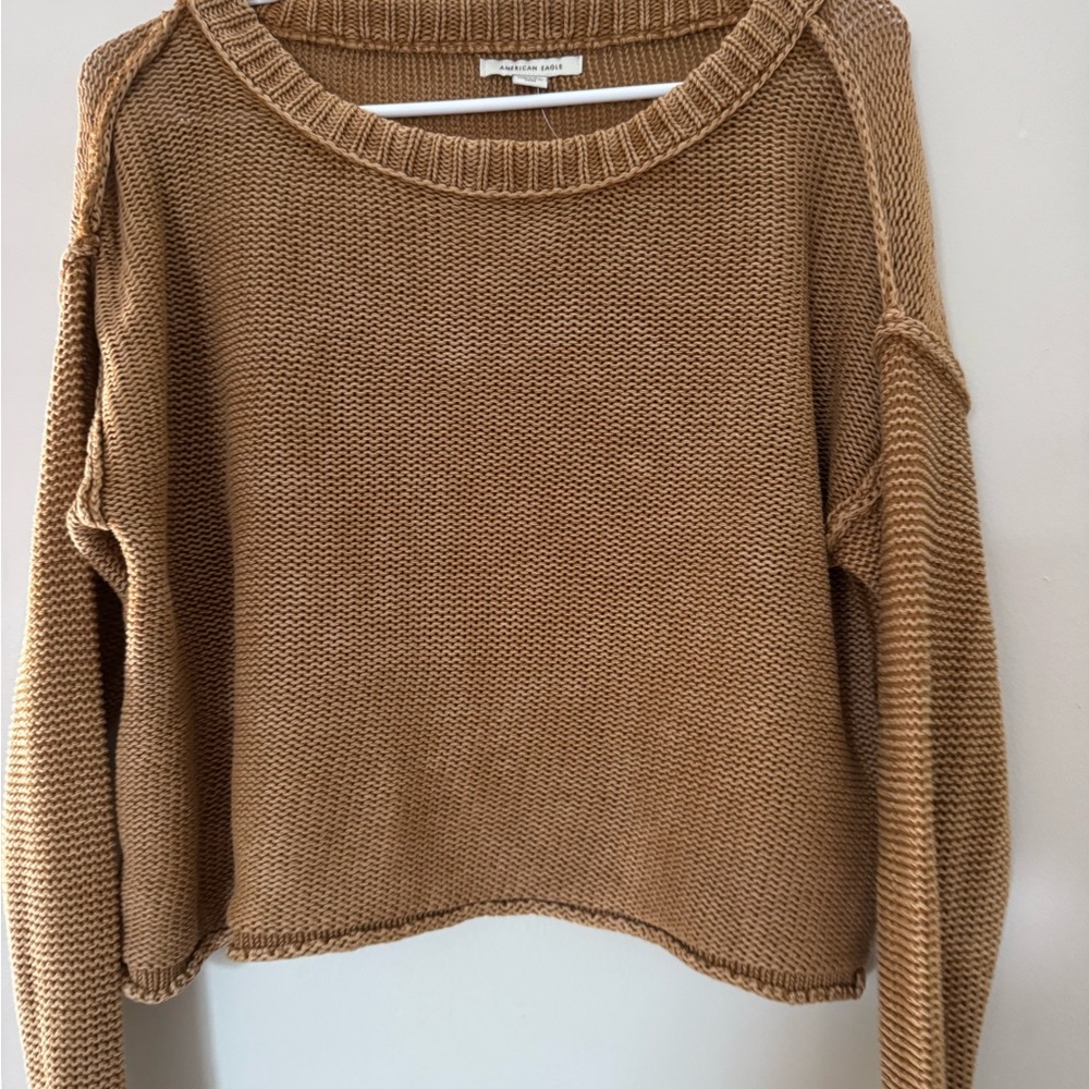 American eagle Brown Knit Sweater - Picture 2 of 2